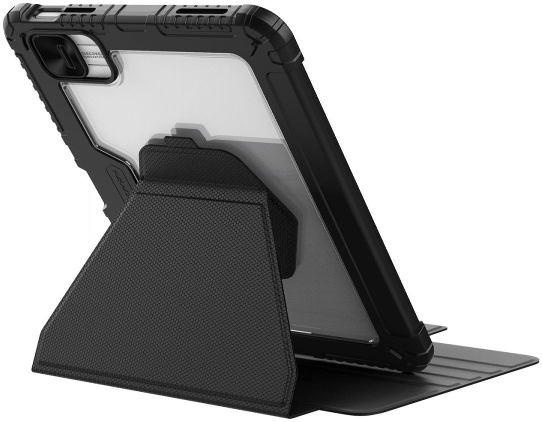 Nillkin Bumper SnapSafe Apple iPad 11 (2025) / 10.9 (2022) Hoes Book Case Zwart afbeelding 17