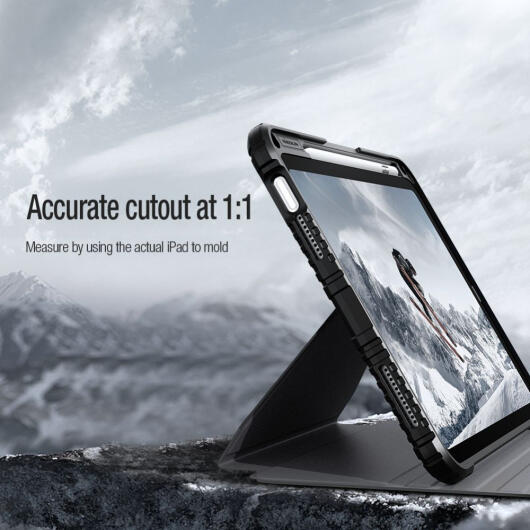 Nillkin Bumper SnapSafe Apple iPad 11 (2025) / 10.9 (2022) Hoes Book Case Zwart afbeelding 14
