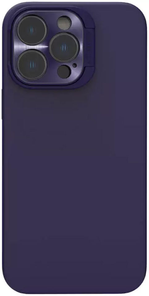 Nillkin Lens Wing iPhone 14 Pro Max Hoesje Siliconen met MagSafe Paars afbeelding 2
