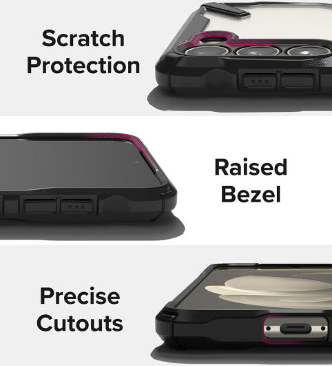 Ringke Fusion X Samsung Galaxy S23 Hoesje Back Cover Transparant Zwart afbeelding 10