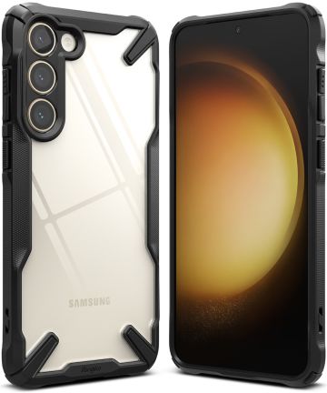 Ringke Fusion X Samsung Galaxy S23 Plus Hoesje Back Cover Zwart Hoesjes