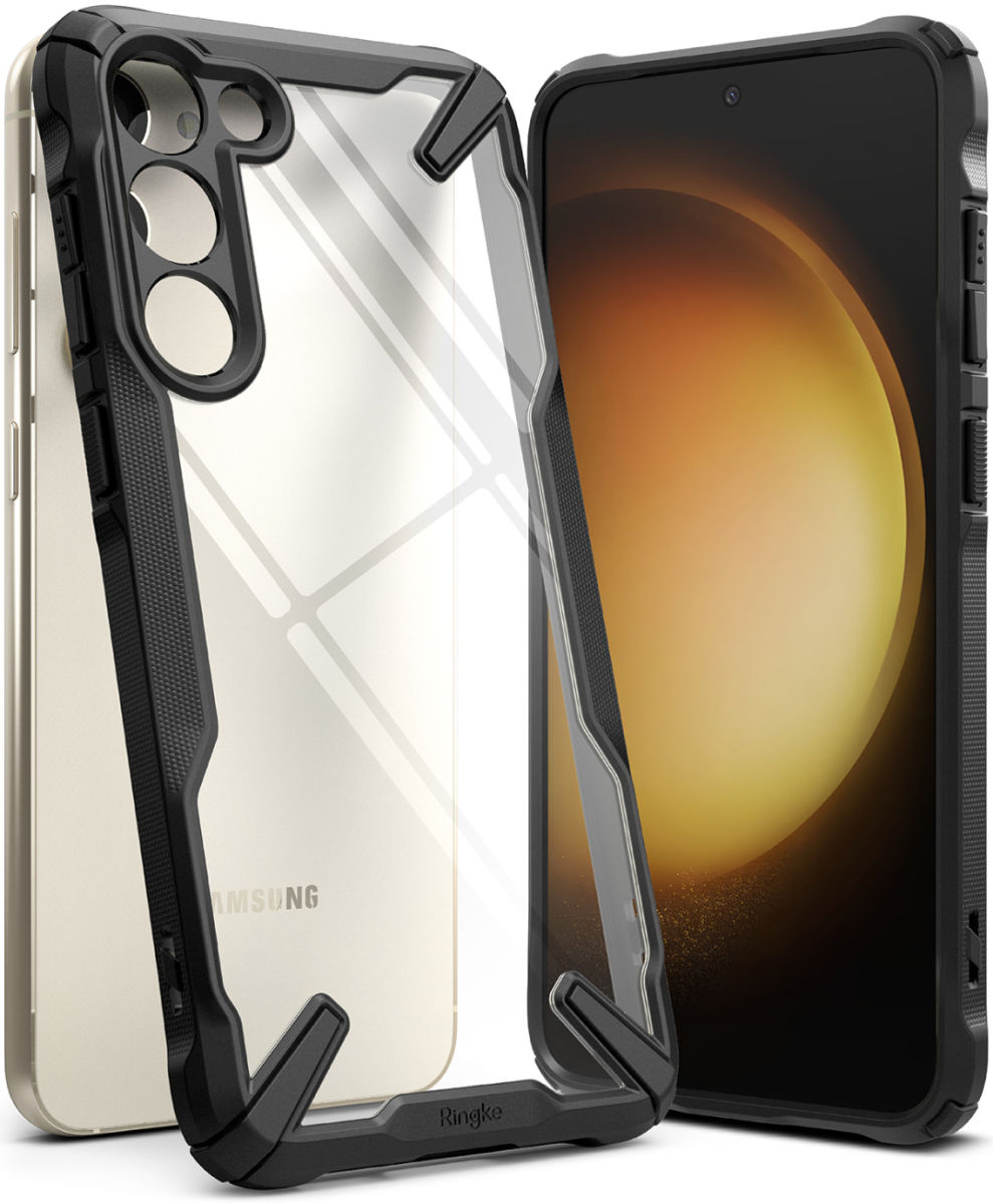 Ringke Fusion X Samsung Galaxy S23 Plus Hoesje Back Cover Zwart afbeelding 13