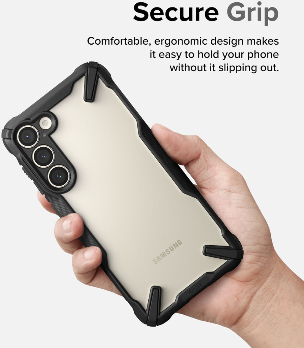 Ringke Fusion X Samsung Galaxy S23 Plus Hoesje Back Cover Zwart afbeelding 6