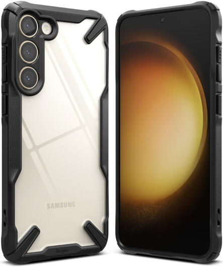 Ringke Fusion X Samsung Galaxy S23 Plus Hoesje Back Cover Zwart afbeelding 1