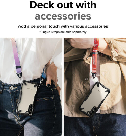 Ringke Fusion X Samsung Galaxy S23 Plus Hoesje Back Cover Zwart afbeelding 12