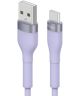 Ringke Pastel 2.4A USB-A naar USB-C Snellaad Kabel 12W 1.2 Meter Paars