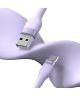 Ringke Pastel 2.4A USB-A naar USB-C Snellaad Kabel 12W 1.2 Meter Paars