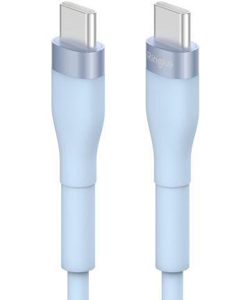 Ringke Pastel 3A USB-C Snellaad Kabel PD 3.0 en QC 3.0 60W 2M Blauw Kabels