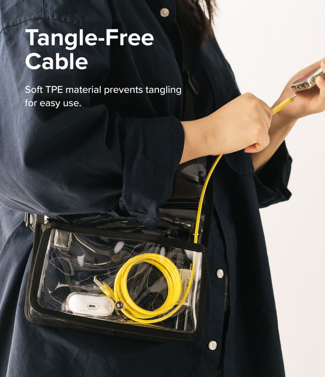 Ringke Pastel 3A USB-C Snellaad Kabel PD 3.0 en QC 3.0 60W 2M Wit afbeelding 6