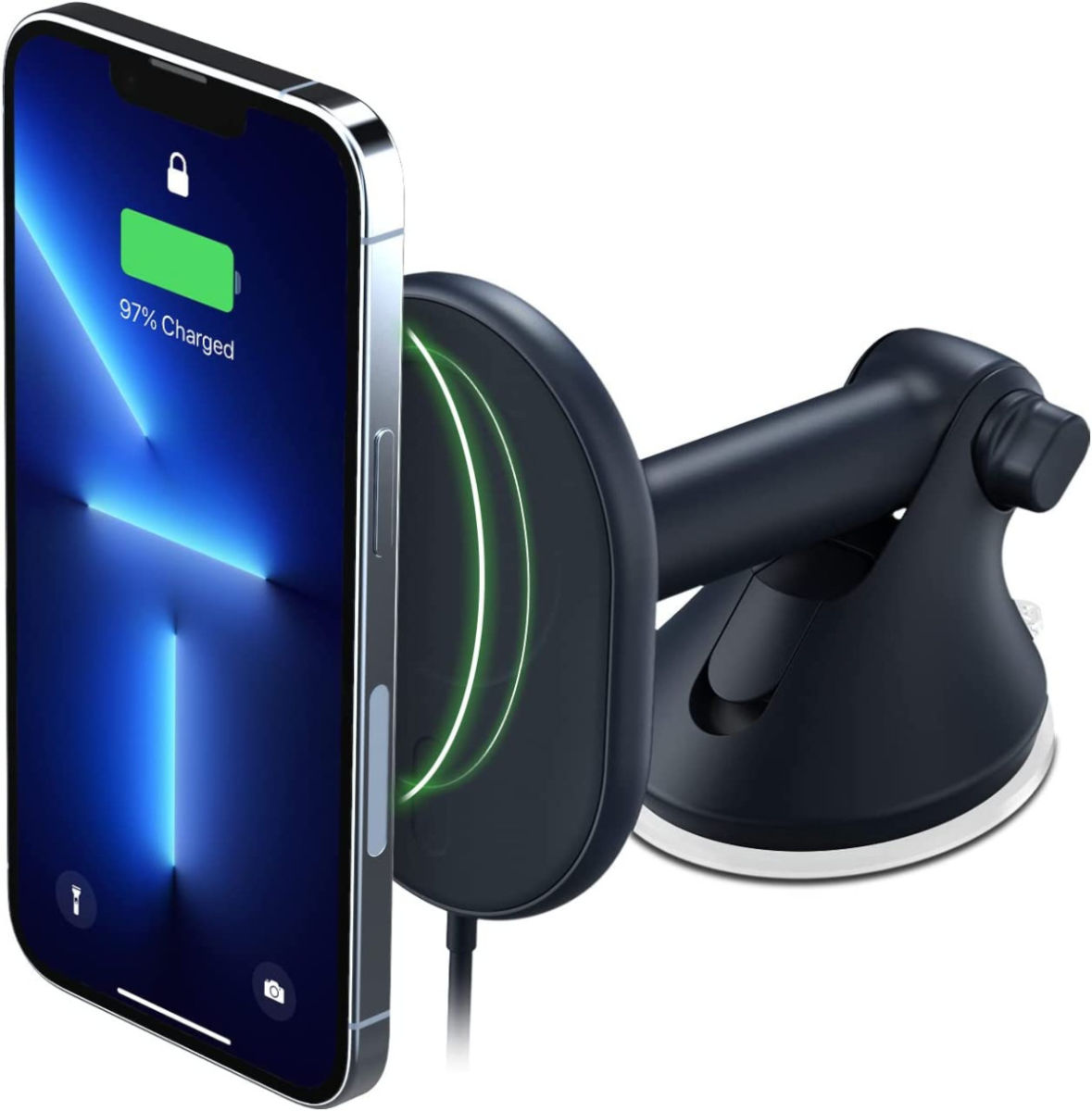 iOttie MagSafe Raam/Dashboard Telefoonhouder Auto met Opladen 7.5W afbeelding 1