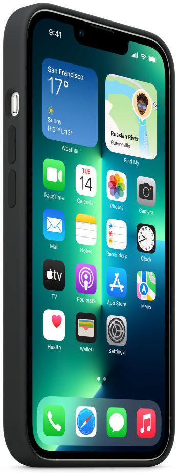 Origineel Apple iPhone 13 Pro Hoesje MagSafe Silicone Case Zwart afbeelding 3