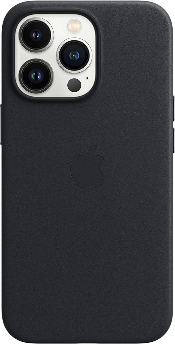Origineel Apple iPhone 13 Pro Hoesje MagSafe Leather Case Zwart afbeelding 1