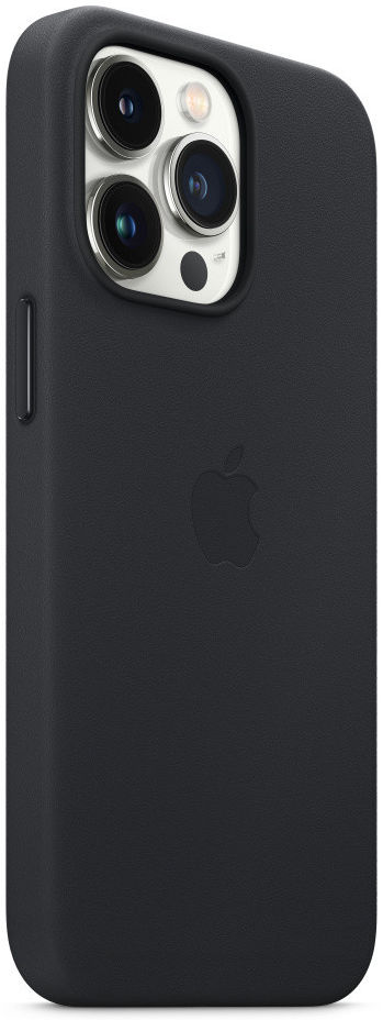 Origineel Apple iPhone 13 Pro Hoesje MagSafe Leather Case Zwart afbeelding 2