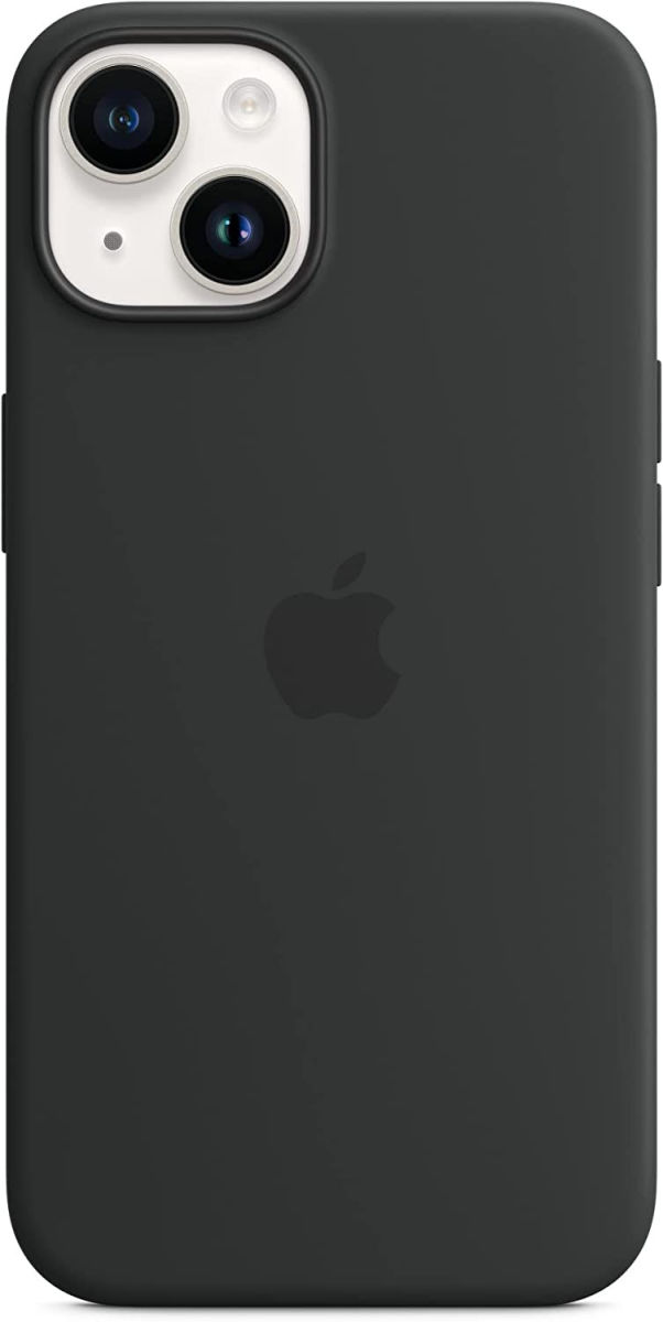 Origineel Apple iPhone 14 Hoesje MagSafe Silicone Case Zwart afbeelding 1