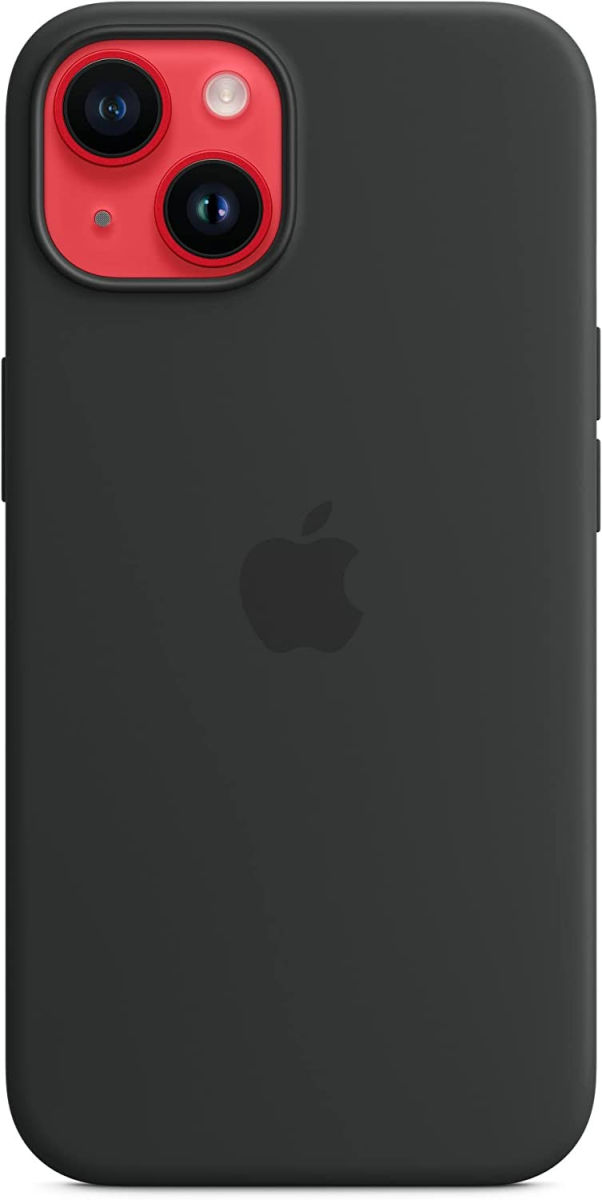 Origineel Apple iPhone 14 Hoesje MagSafe Silicone Case Zwart afbeelding 6