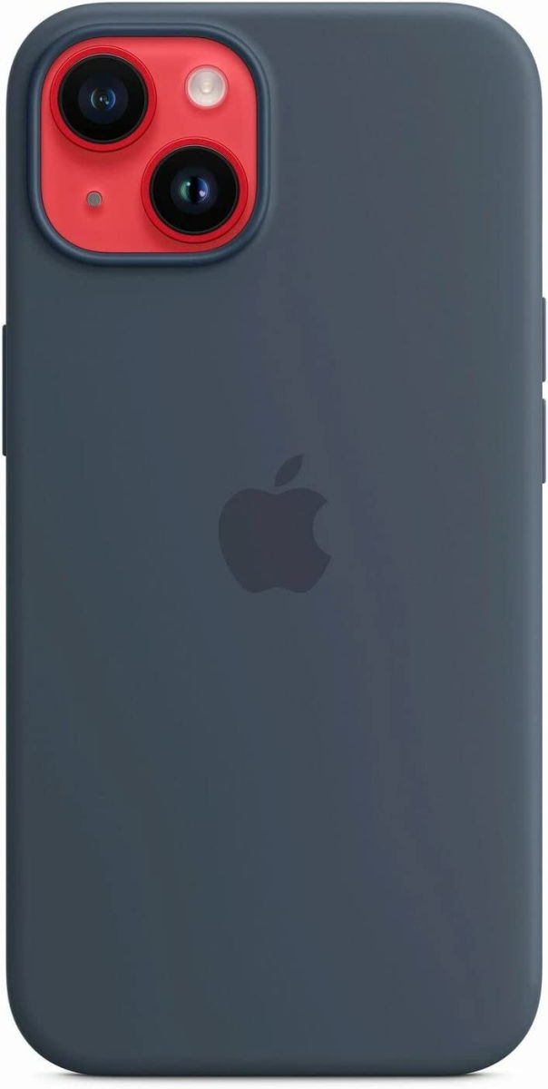 Origineel Apple iPhone 14 Hoesje MagSafe Silicone Case Blauw afbeelding 6