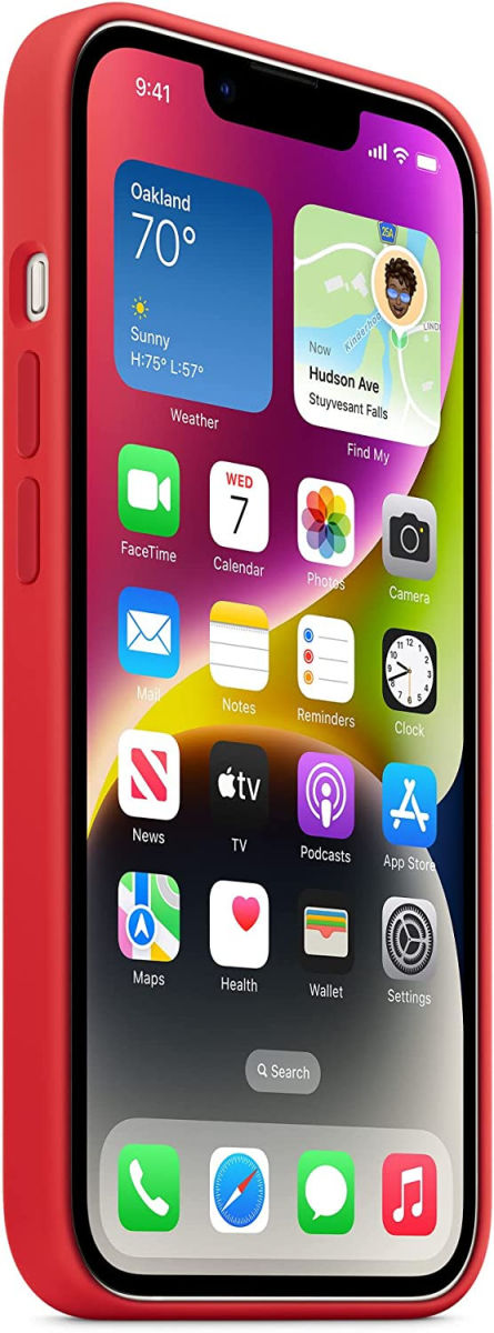 Origineel Apple iPhone 14 Hoesje MagSafe Silicone Case Rood afbeelding 3
