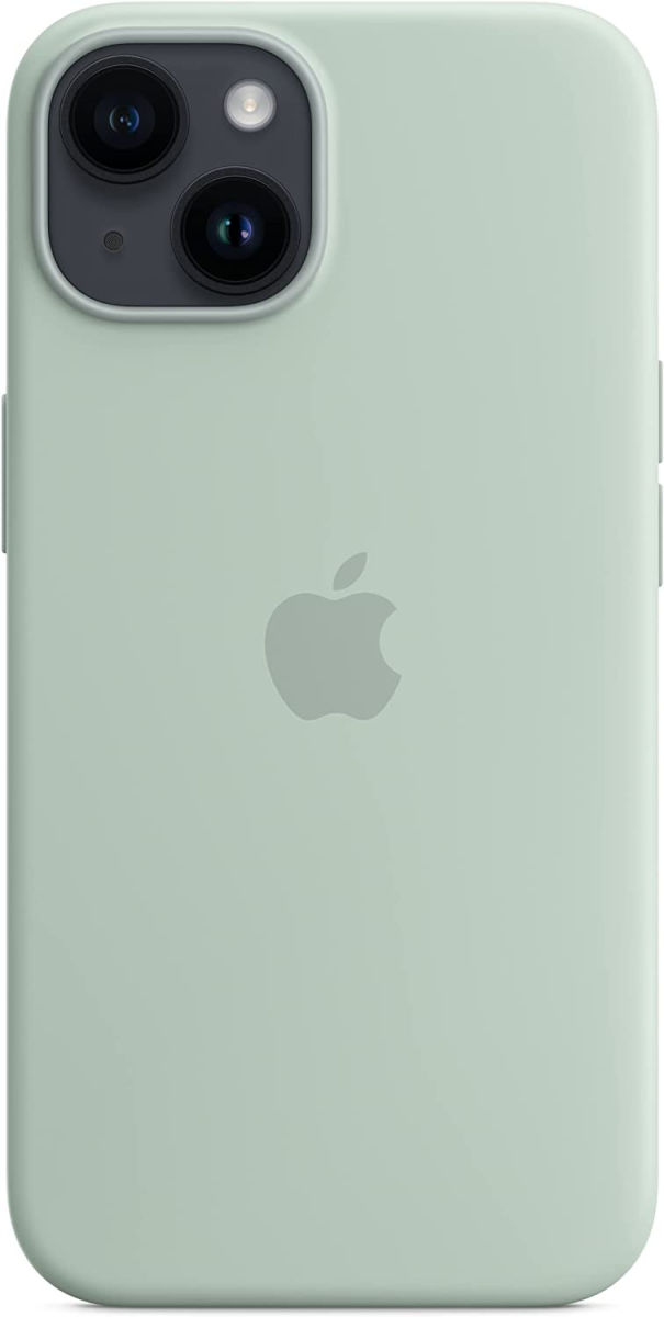 Origineel Apple iPhone 14 Hoesje MagSafe Silicone Case Groen afbeelding 5
