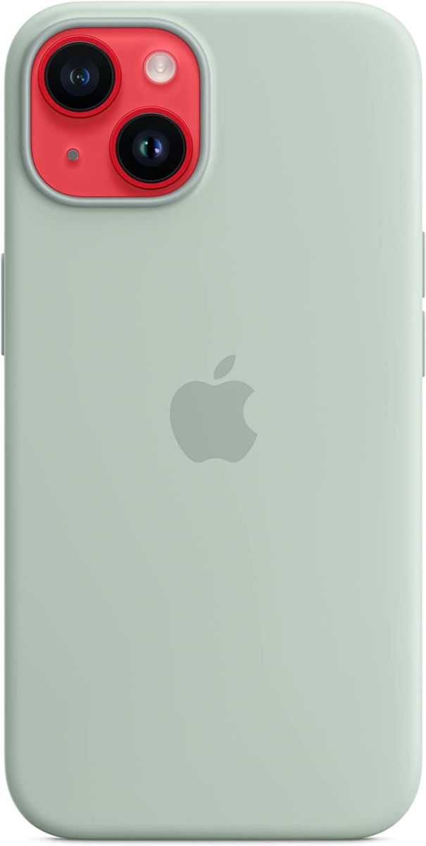 Origineel Apple iPhone 14 Hoesje MagSafe Silicone Case Groen afbeelding 6