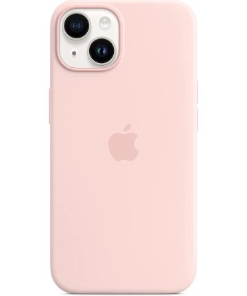 Origineel Apple iPhone 14 Hoesje MagSafe Silicone Case Roze Hoesjes