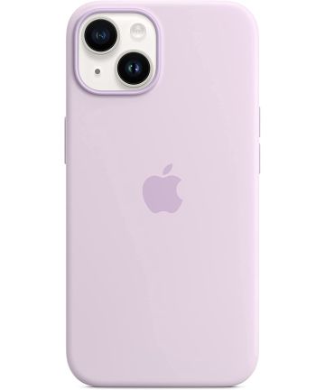 Origineel Apple iPhone 14 Hoesje MagSafe Silicone Case Paars Hoesjes