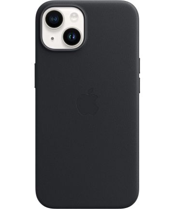 Origineel Apple iPhone 14 Hoesje MagSafe Leather Case Zwart Hoesjes