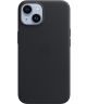 Origineel Apple iPhone 14 Hoesje MagSafe Leather Case Zwart