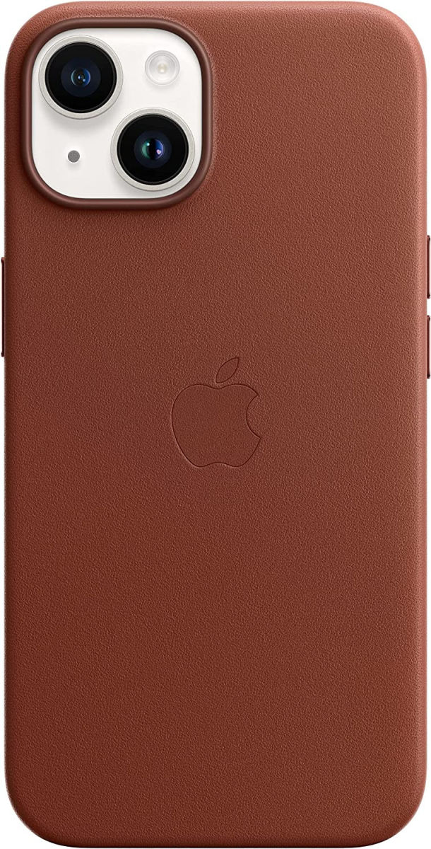 Origineel Apple iPhone 14 Hoesje MagSafe Leather Case Bruin afbeelding 1