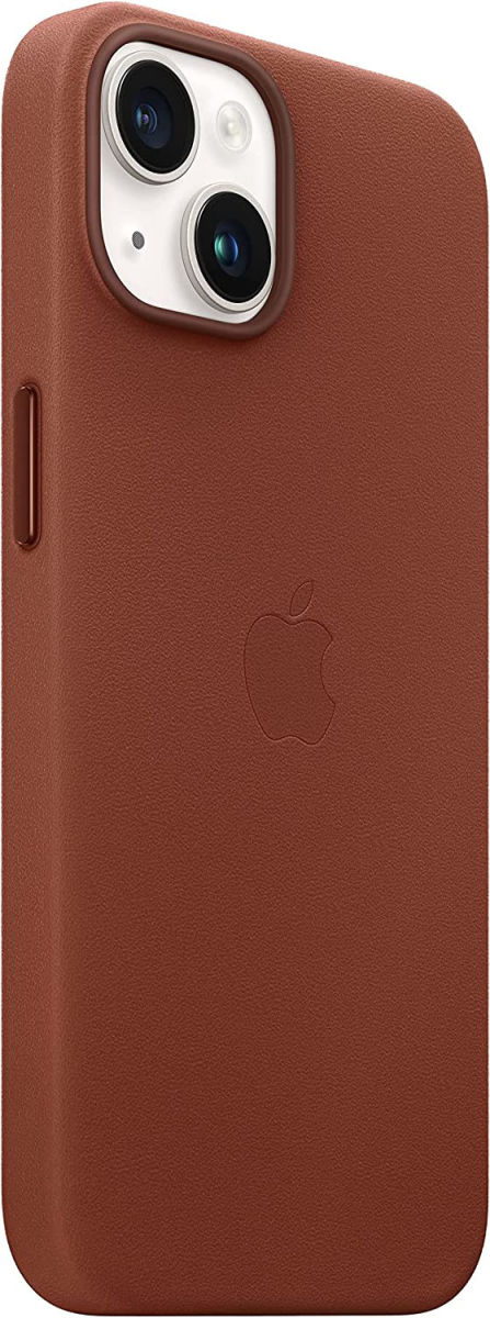 Origineel Apple iPhone 14 Hoesje MagSafe Leather Case Bruin afbeelding 2
