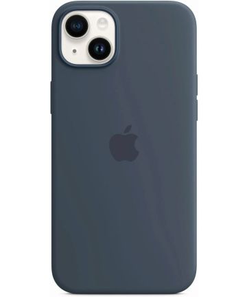 Origineel Apple iPhone 14 Plus Hoesje MagSafe Silicone Case Blauw Hoesjes
