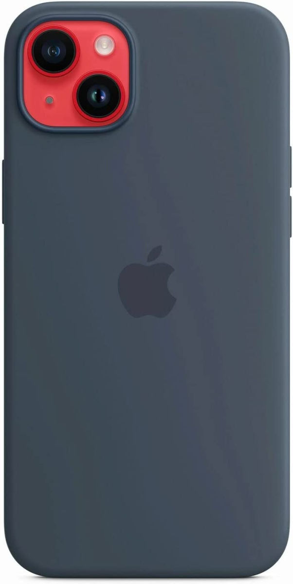 Origineel Apple iPhone 14 Plus Hoesje MagSafe Silicone Case Blauw afbeelding 2
