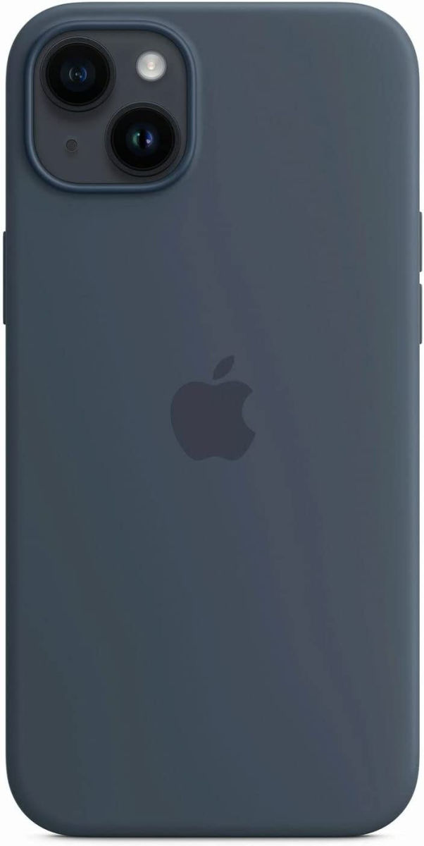 Origineel Apple iPhone 14 Plus Hoesje MagSafe Silicone Case Blauw afbeelding 4