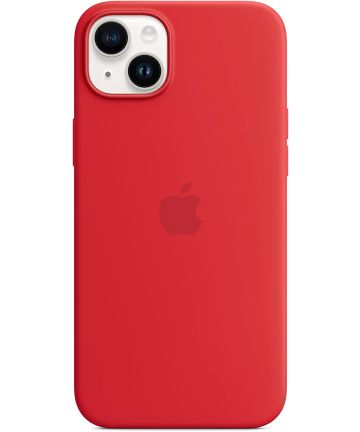 Origineel Apple iPhone 14 Plus Hoesje MagSafe Silicone Case Rood Hoesjes
