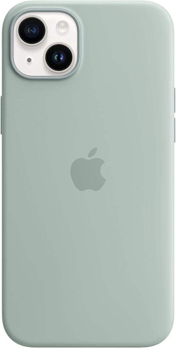Origineel Apple iPhone 14 Plus Hoesje MagSafe Silicone Case Groen afbeelding 1