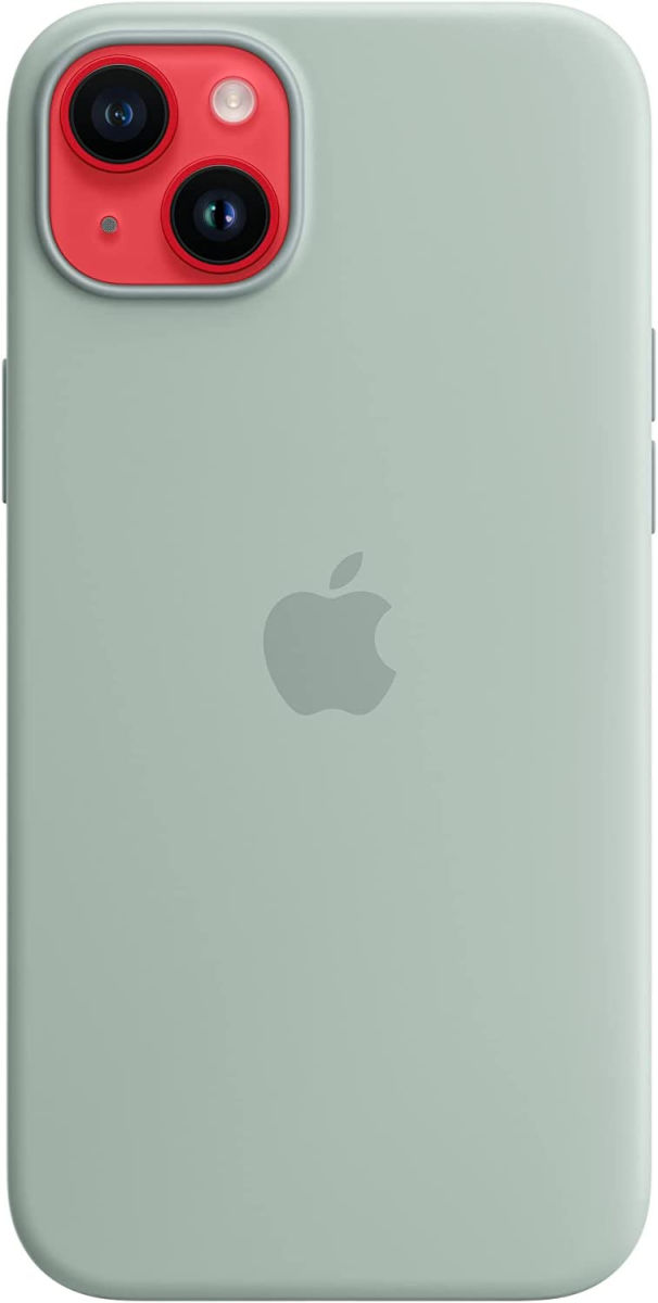 Origineel Apple iPhone 14 Plus Hoesje MagSafe Silicone Case Groen afbeelding 2