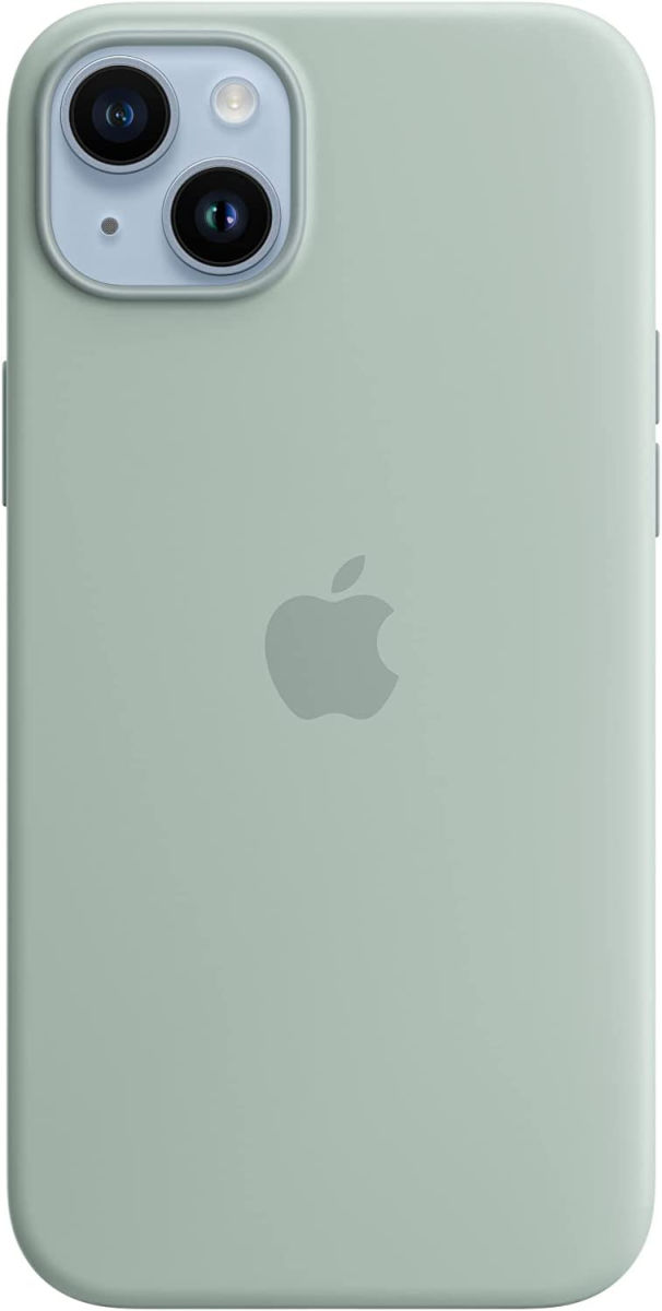 Origineel Apple iPhone 14 Plus Hoesje MagSafe Silicone Case Groen afbeelding 5