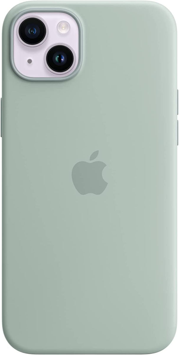 Origineel Apple iPhone 14 Plus Hoesje MagSafe Silicone Case Groen afbeelding 6