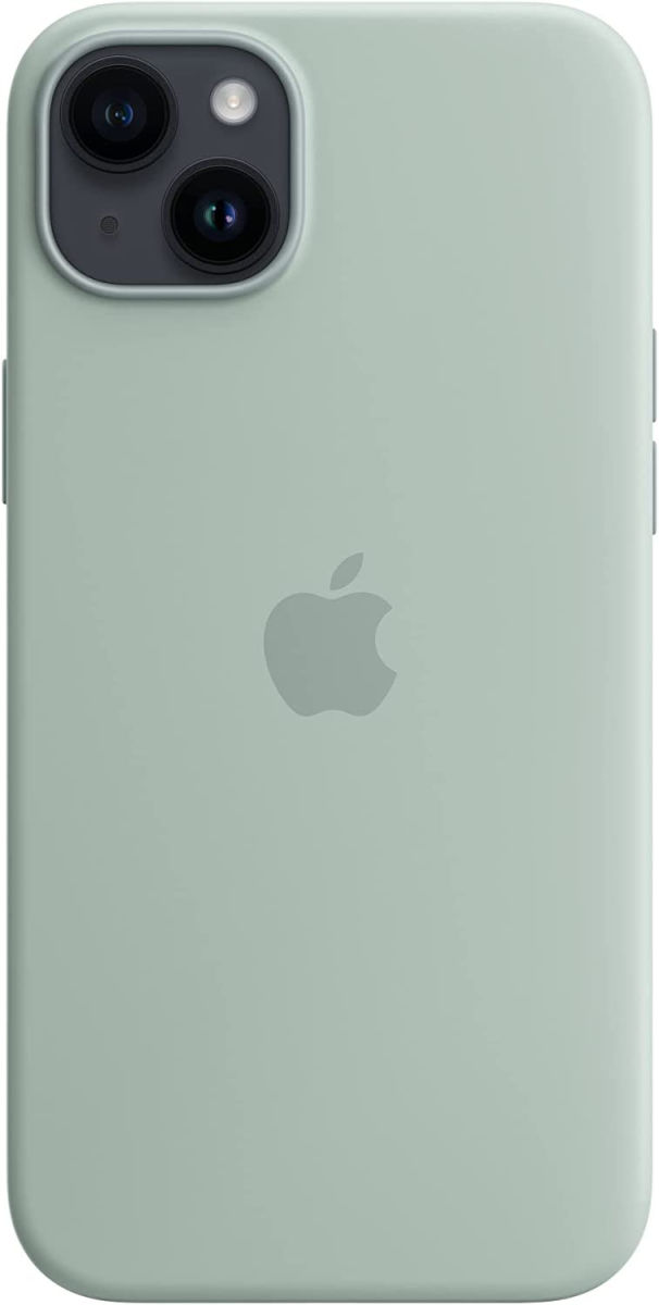 Origineel Apple iPhone 14 Plus Hoesje MagSafe Silicone Case Groen afbeelding 7