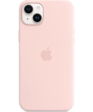 Origineel Apple iPhone 14 Plus Hoesje MagSafe Silicone Case Roze Hoesjes