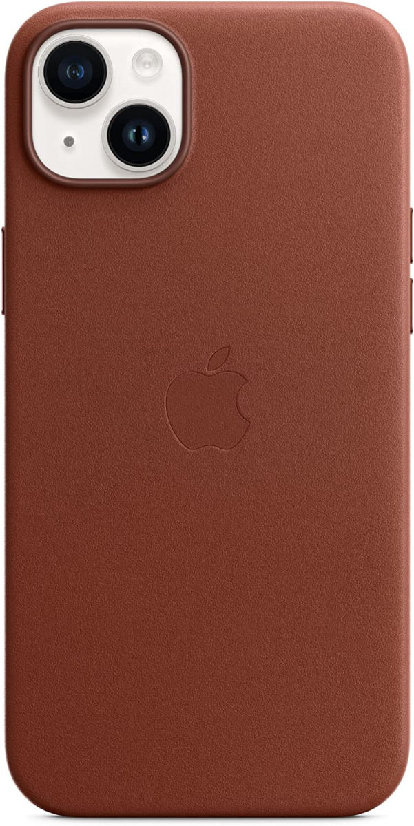 Origineel Apple iPhone 14 Plus Hoesje MagSafe Leather Case Bruin afbeelding 1