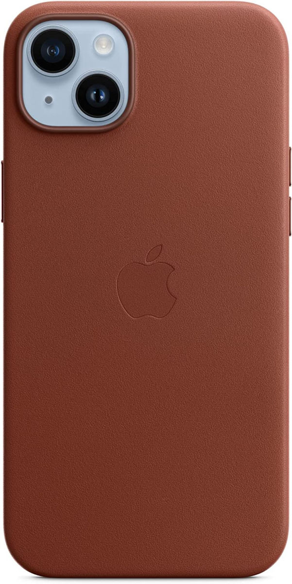 Origineel Apple iPhone 14 Plus Hoesje MagSafe Leather Case Bruin afbeelding 2