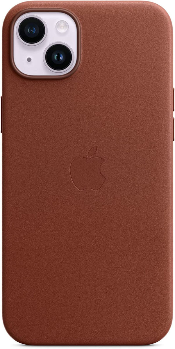 Origineel Apple iPhone 14 Plus Hoesje MagSafe Leather Case Bruin afbeelding 4