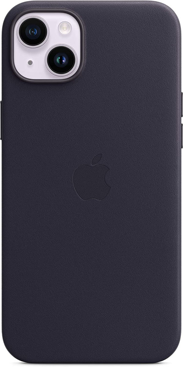 Origineel Apple iPhone 14 Plus Hoesje MagSafe Leather Case Blauw afbeelding 1