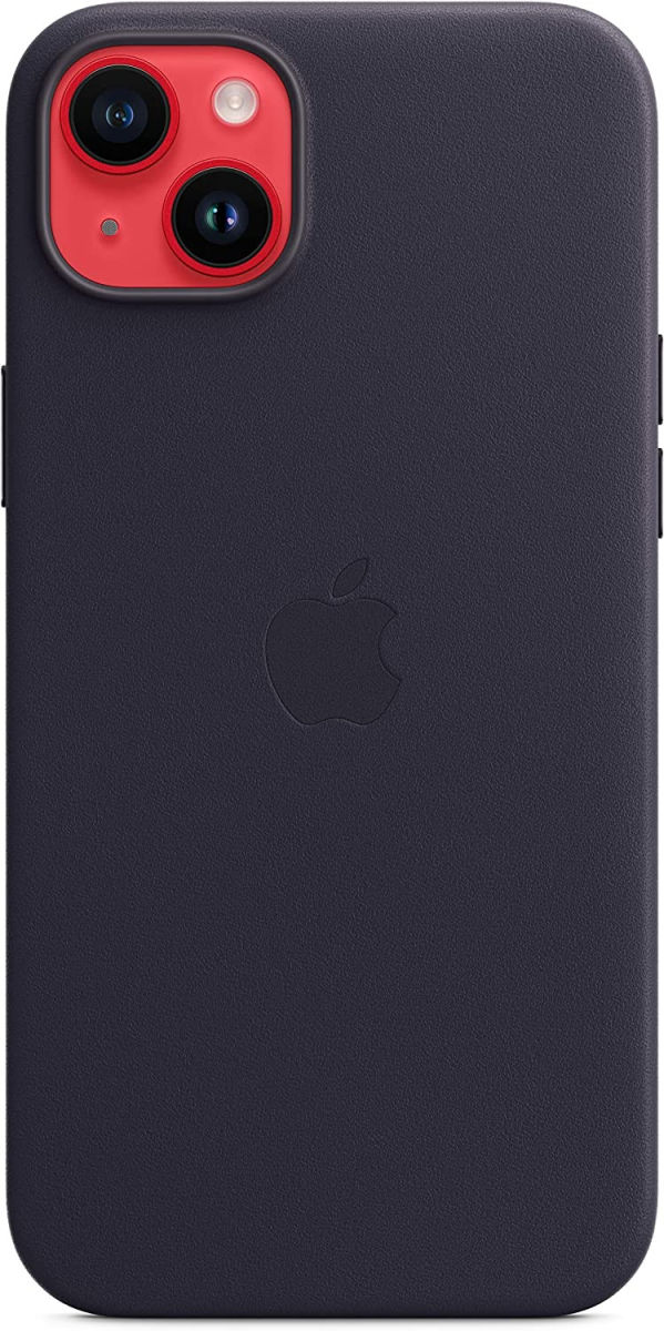 Origineel Apple iPhone 14 Plus Hoesje MagSafe Leather Case Blauw afbeelding 5