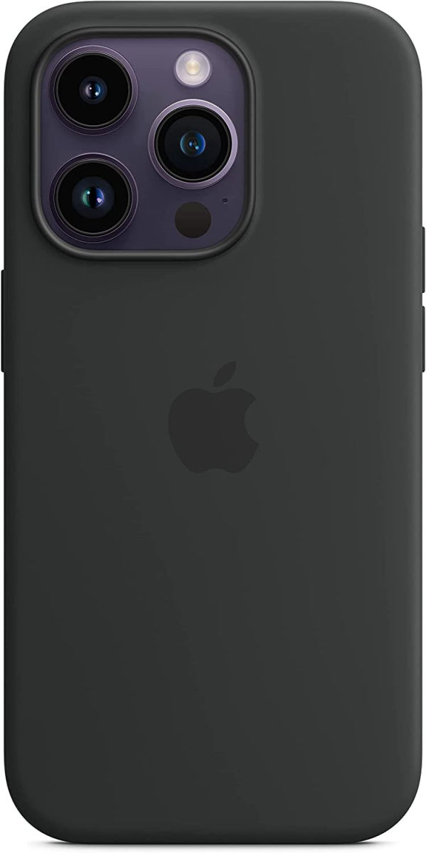 Origineel Apple iPhone 14 Pro Hoesje MagSafe Silicone Case Zwart afbeelding 4