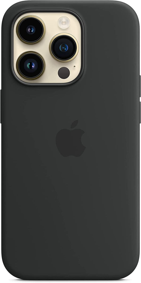 Origineel Apple iPhone 14 Pro Hoesje MagSafe Silicone Case Zwart afbeelding 5