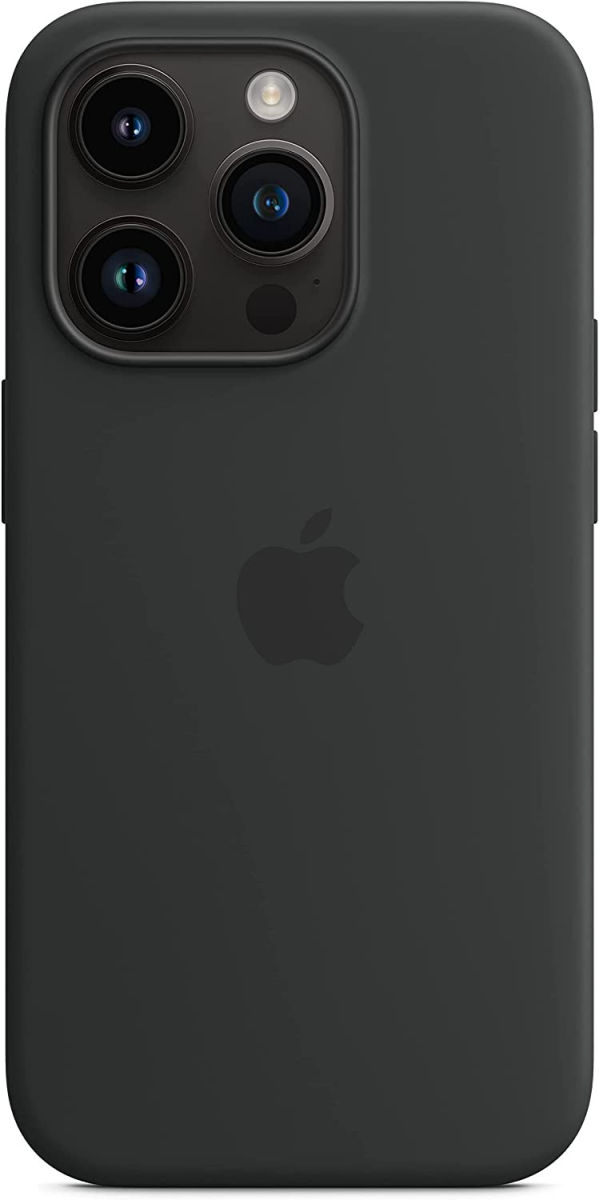 Origineel Apple iPhone 14 Pro Hoesje MagSafe Silicone Case Zwart afbeelding 6
