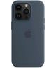 Origineel Apple iPhone 14 Pro Hoesje MagSafe Silicone Case Blauw