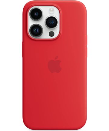 Origineel Apple iPhone 14 Pro Hoesje MagSafe Silicone Case Rood Hoesjes
