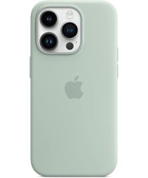 Origineel Apple iPhone 14 Pro Hoesje MagSafe Silicone Case Groen